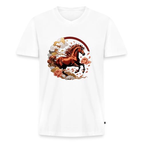 Year of the Horse T Shirt, Lunar New Year Gift - Men's Premium Organic V-Neck T-Shirt