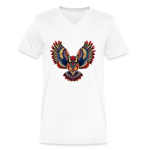 wise owl - Men's V-Neck T-Shirt by Canvas
