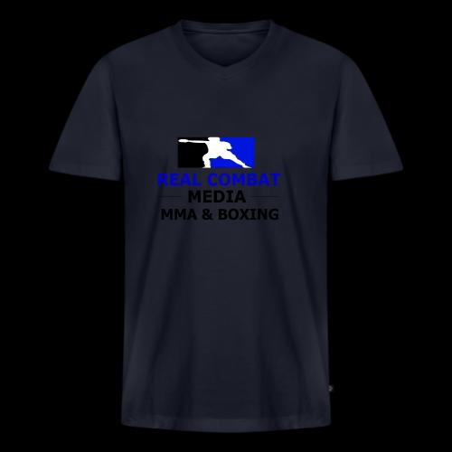 RCM MMA & BOXING Blue Logo - Men's V-Neck T-Shirt by Bella + Canvas