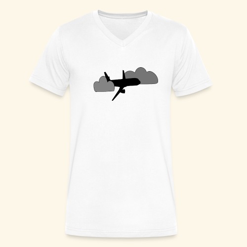plane - Men's V-Neck T-Shirt by Canvas