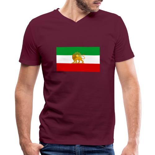 Flag of Iran - Men's V-Neck T-Shirt by Canvas