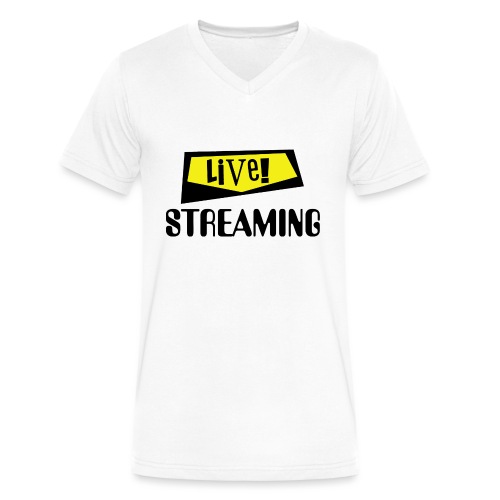 Live Streaming - Men's V-Neck T-Shirt by Canvas