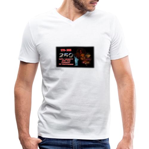 1776 - 2026 - 250 Years USA | Fireworks - Men's Premium Organic V-Neck T-Shirt