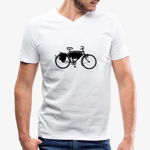 swiss_army_bike_bw - Men's V-Neck T-Shirt by Bella + Canvas