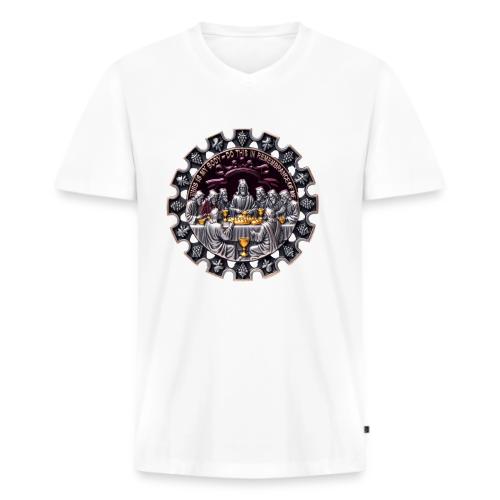Last Supper Communion T Shirt, Faith Gift - Men's Premium Organic V-Neck T-Shirt