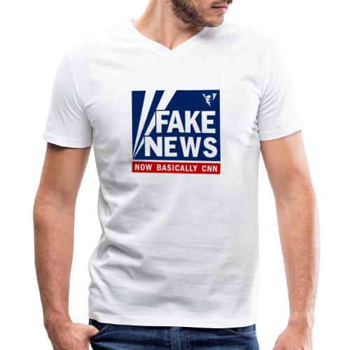 Fox News, Now Basically CNN - Men's V-Neck T-Shirt by Canvas