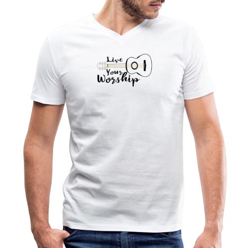 Live Your Worship - Men's V-Neck T-Shirt by Bella + Canvas