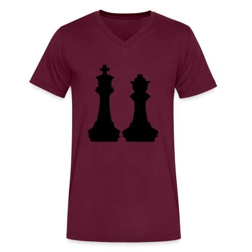 king and queen - Men's V-Neck T-Shirt by Canvas