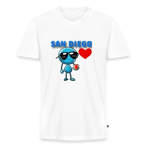 Smoon City_San Diego - Men's Premium Organic V-Neck T-Shirt