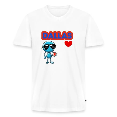 Smoon City_Dallas - Men's Premium Organic V-Neck T-Shirt