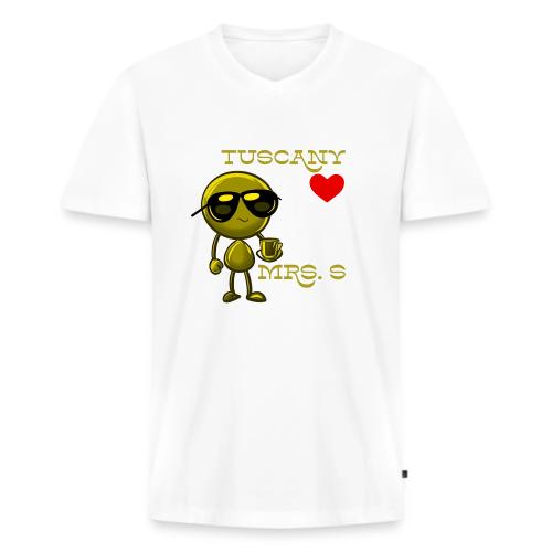 Smoon City_Tuscany Mrs. S - Men's Premium Organic V-Neck T-Shirt