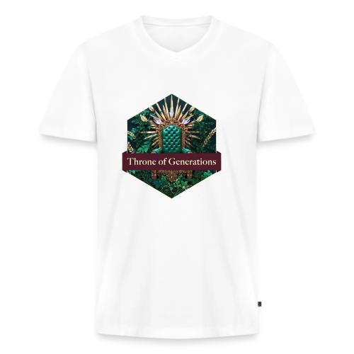 Women’s Day Vine Throne T Shirt, Gift for Grandma - Men's Premium Organic V-Neck T-Shirt