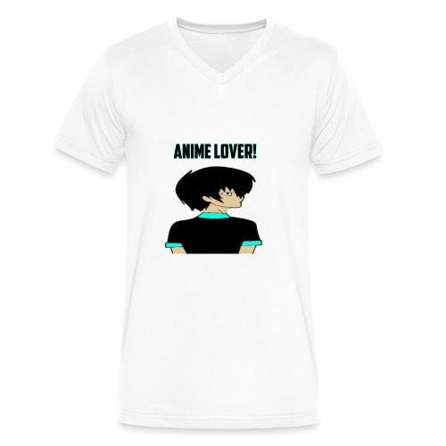 anime lover - Men's V-Neck T-Shirt by Canvas