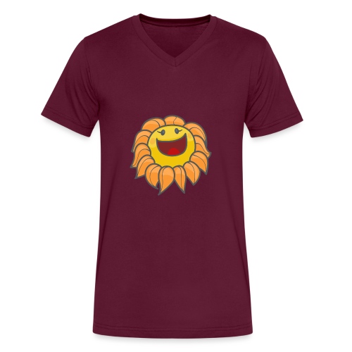 Happy sunflower - Men's V-Neck T-Shirt by Canvas