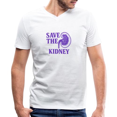 Save the kidney - Men's V-Neck T-Shirt by Bella + Canvas