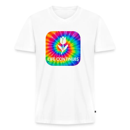 Logo - Men's Premium Organic V-Neck T-Shirt