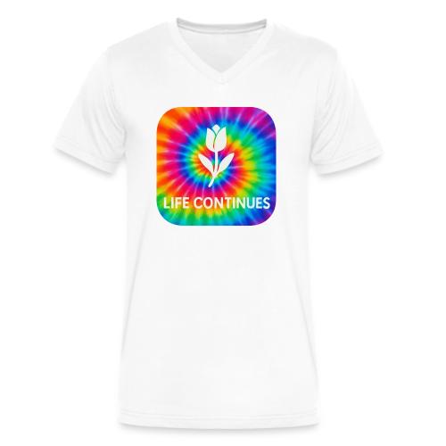 Logo - Men's V-Neck T-Shirt by Bella + Canvas