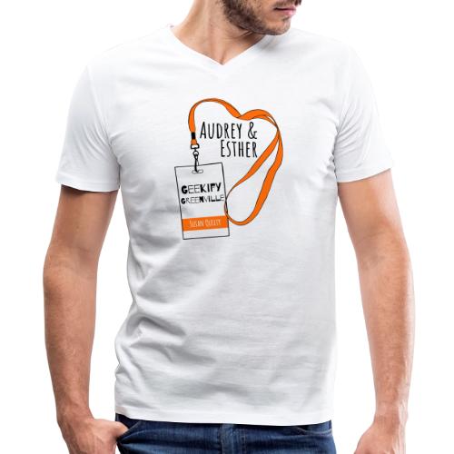 Audrey and Esther Geekify Greenville - Men's Premium Organic V-Neck T-Shirt