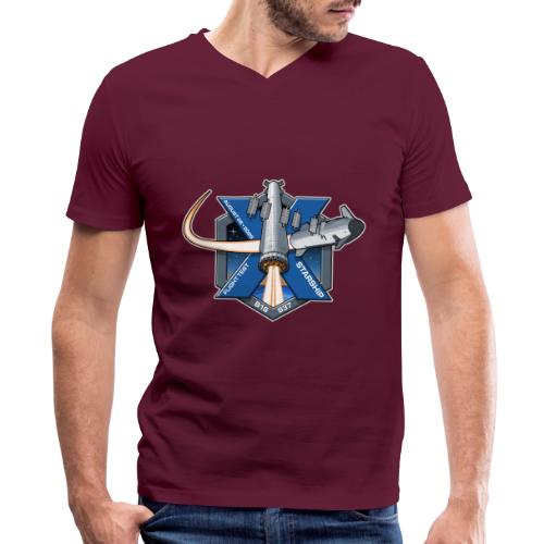 Starship Flight 10 Patch - Men's V-Neck T-Shirt by Bella + Canvas