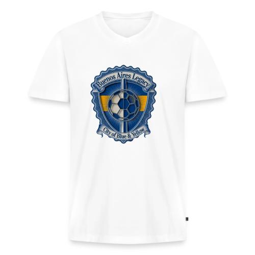 Buenos Aires Legacy T Shirt, Soccer City Pride Gif - Men's Premium Organic V-Neck T-Shirt