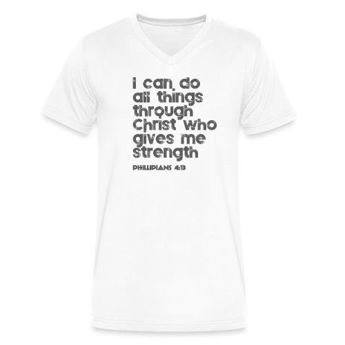 I can do all things through Christ - Men's V-Neck T-Shirt by Canvas