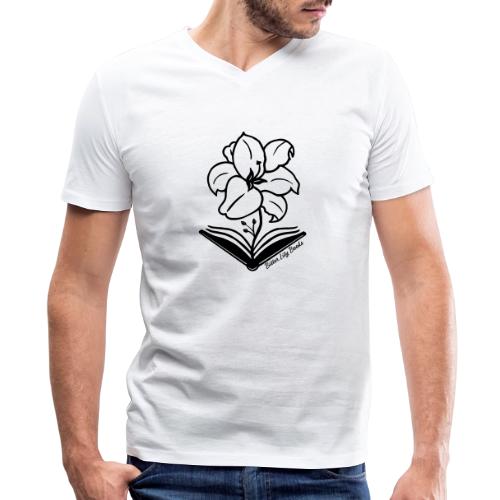 Bitter Lily Books - Men's V-Neck T-Shirt by Bella + Canvas