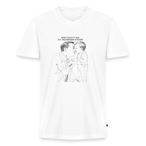 Dad Joke Blueprint T-Shirt - Men's Premium Organic V-Neck T-Shirt