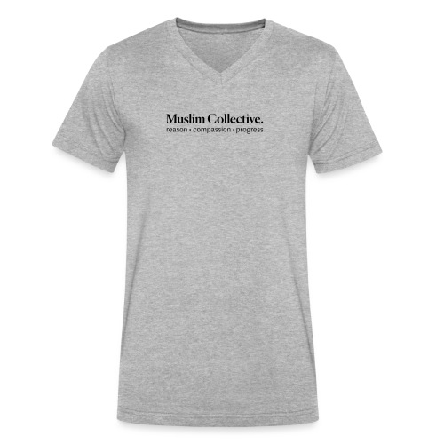 Muslim Collective Logo + tagline - Men's V-Neck T-Shirt by Canvas