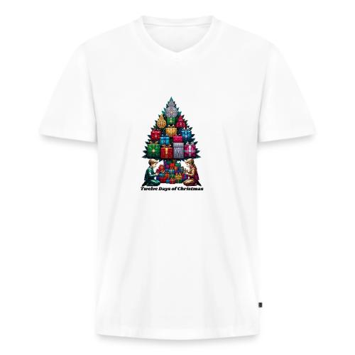 Twelve Days of Gifts T-Shirt - Men's Premium Organic V-Neck T-Shirt