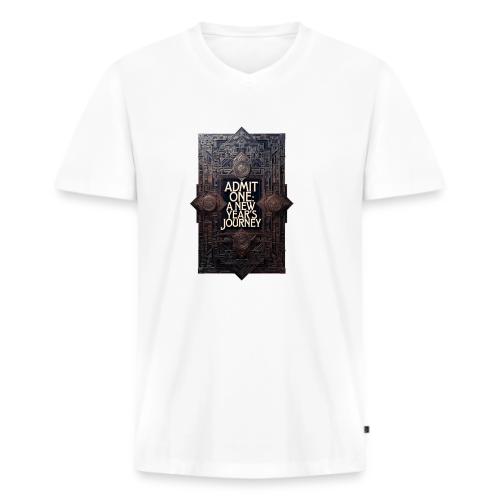 Art Deco VIP Pass T-Shirt - Men's Premium Organic V-Neck T-Shirt