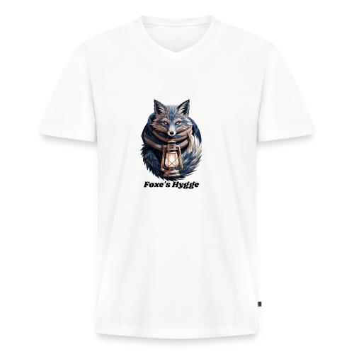 Hygge Ember Fox T-Shirt - Men's Premium Organic V-Neck T-Shirt