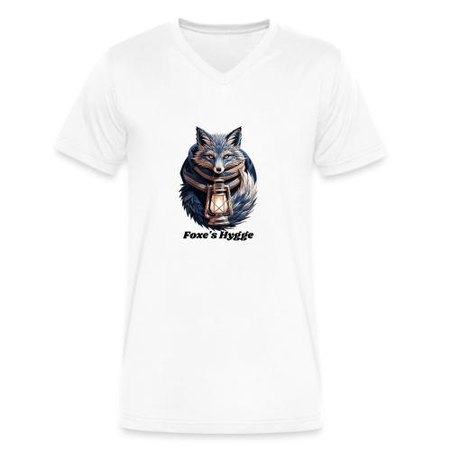 Hygge Ember Fox T-Shirt - Men's V-Neck T-Shirt by Bella + Canvas