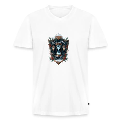 Wintering in Peace (No Visitors) T-Shirt - Men's Premium Organic V-Neck T-Shirt