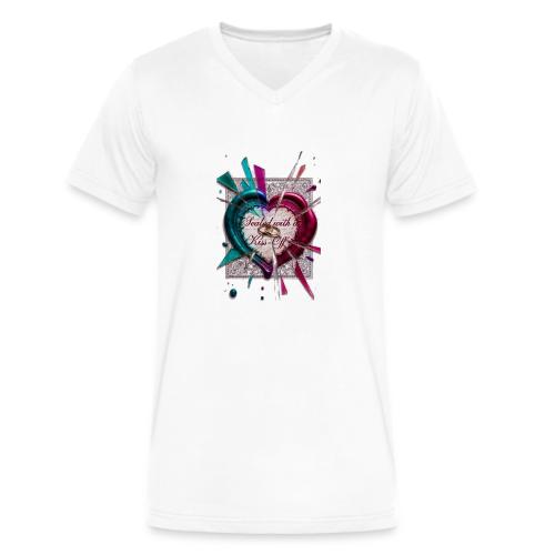 Sealed with a Kiss-Off T-Shirt - Men's V-Neck T-Shirt by Bella + Canvas