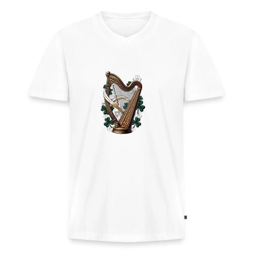 Emerald Harp Shenanigans T-Shirt - Men's Premium Organic V-Neck T-Shirt