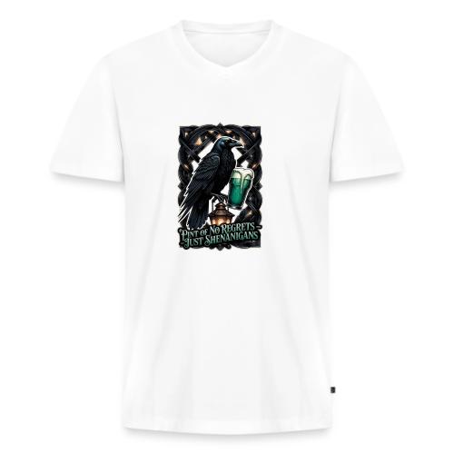Sarcastic Raven Shenanigans Tee - Men's Premium Organic V-Neck T-Shirt