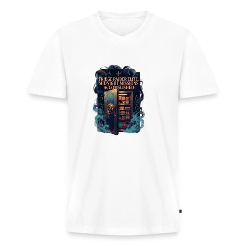 Fridge Raider Elite T Shirt - Men's Premium Organic V-Neck T-Shirt