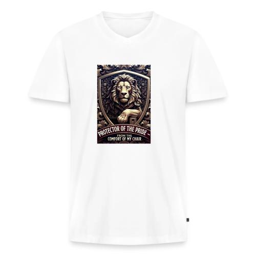 Lion King T Shirt, Funny Low-Effort Father Gift - Men's Premium Organic V-Neck T-Shirt