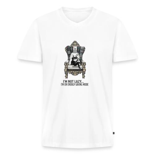 Remote Throne Procrastinator T Shirt, Dad Gift - Men's Premium Organic V-Neck T-Shirt