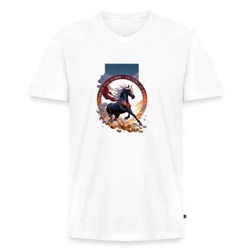 Year of the Horse Dawn T Shirt,Lunar New Year Gift - Men's Premium Organic V-Neck T-Shirt