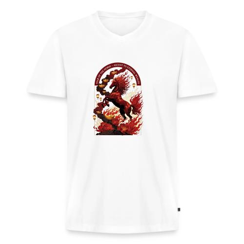Year of the Horse Rise T Shirt,Lunar New Year Gift - Men's Premium Organic V-Neck T-Shirt