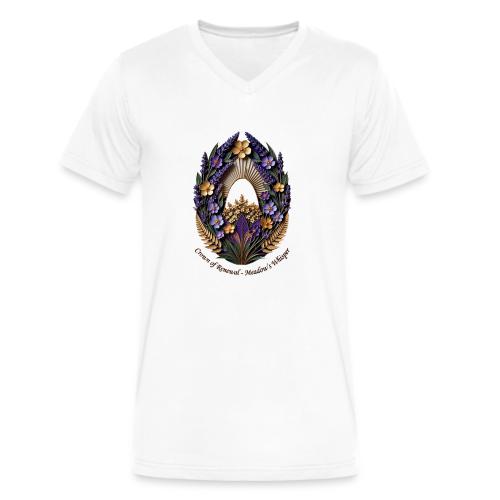 Easter Meadow Crown Renewal T Shirt, Spring Gift - Men's V-Neck T-Shirt by Bella + Canvas