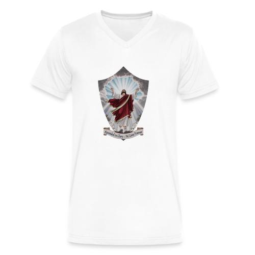 Easter Ascended in Glory T Shirt,Resurrection Gift - Men's V-Neck T-Shirt by Bella + Canvas