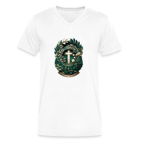 Easter Ever Green in Glory Laurel T Shirt, Gift - Men's V-Neck T-Shirt by Bella + Canvas