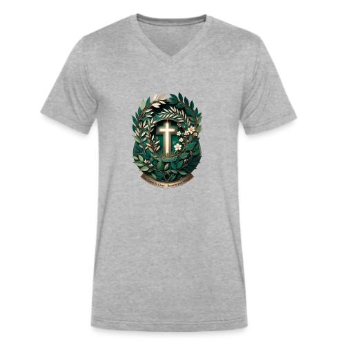 Easter Ever Green in Glory Laurel T Shirt, Gift - Men's V-Neck T-Shirt by Bella + Canvas