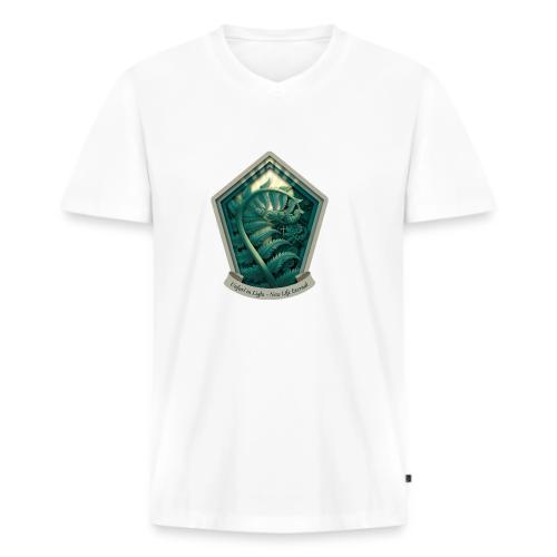 Easter Unfurl in Light Fern T Shirt, Spring Gift - Men's Premium Organic V-Neck T-Shirt