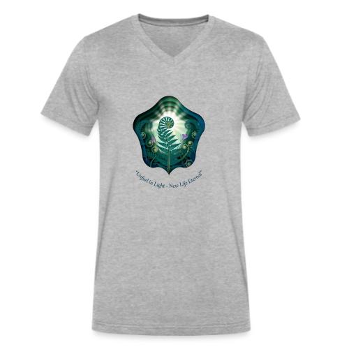 Easter Unfurl in Light Resurrection T Shirt, Gift - Men's V-Neck T-Shirt by Bella + Canvas