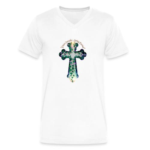 Easter Grace Cascades Eternal T Shirt, Mercy Gift - Men's V-Neck T-Shirt by Bella + Canvas