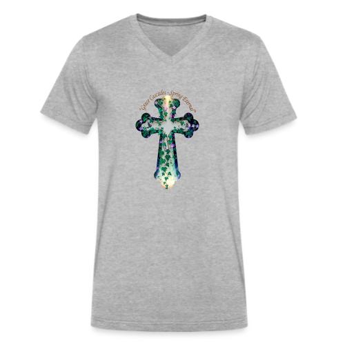 Easter Grace Cascades Eternal T Shirt, Mercy Gift - Men's V-Neck T-Shirt by Bella + Canvas