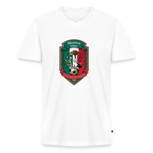 Mexico Eagle Valor T-Shirt, Pride Badge Gift - Men's Premium Organic V-Neck T-Shirt